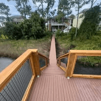 Dock Stairs & Cable Railing